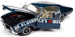 Oldsmobile Cutlass 442 1969 2-Door Coupe *Dr Oldsmobile`s W-Machine*, trophy blue Auto World 1:18